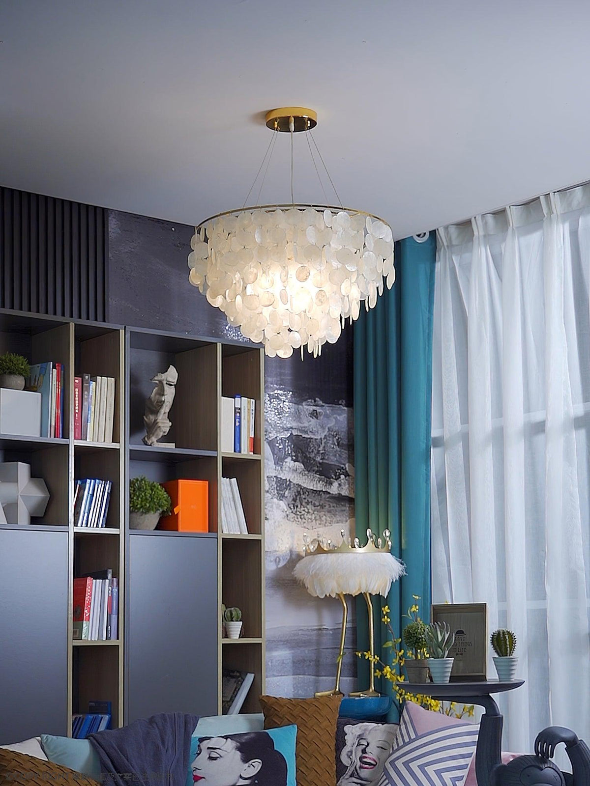 Shell Wind Chime Chandelier