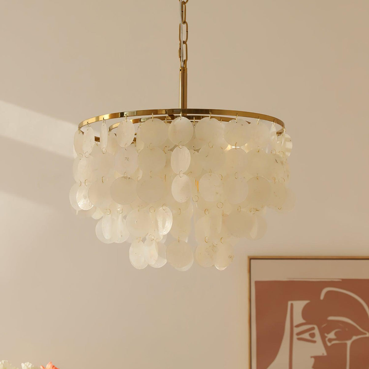 Shell Wind Chime Chandelier