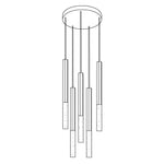 Shine Vertical Plumage Suspension