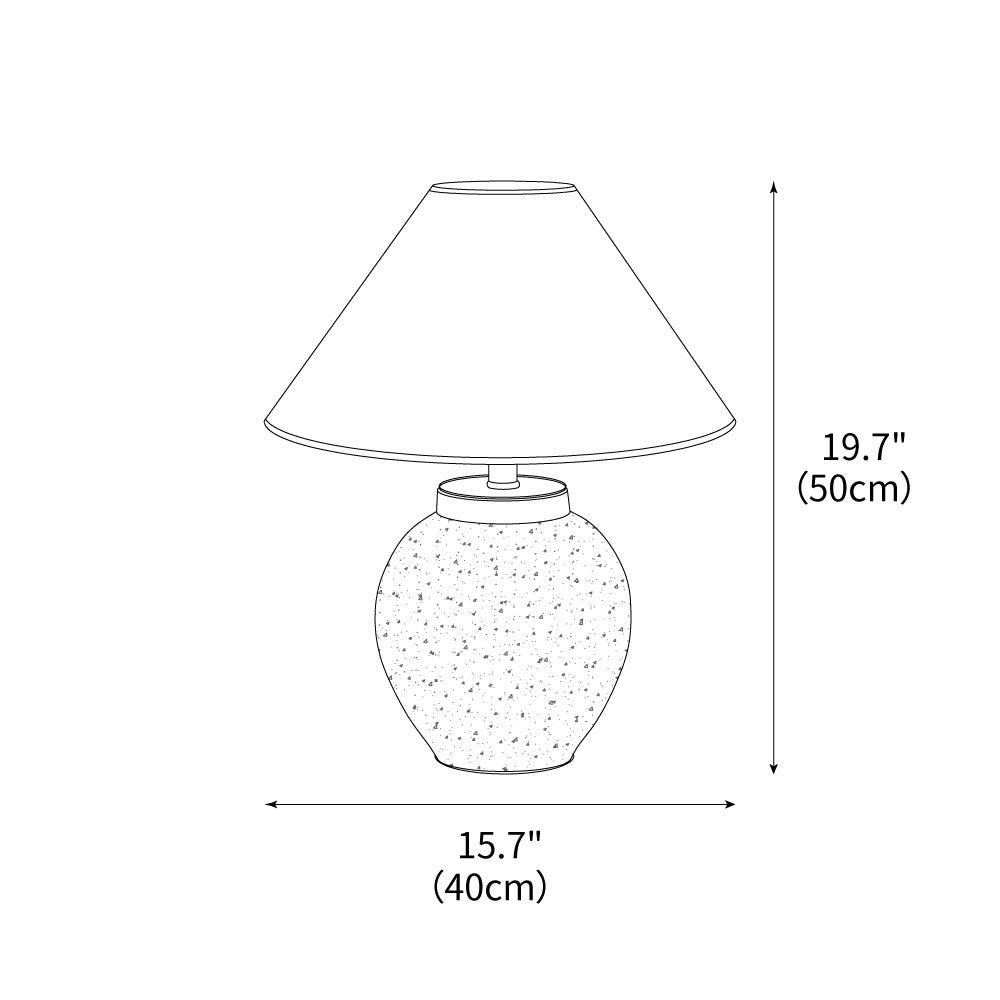 Sierra Clay Table Lamp 15.7"