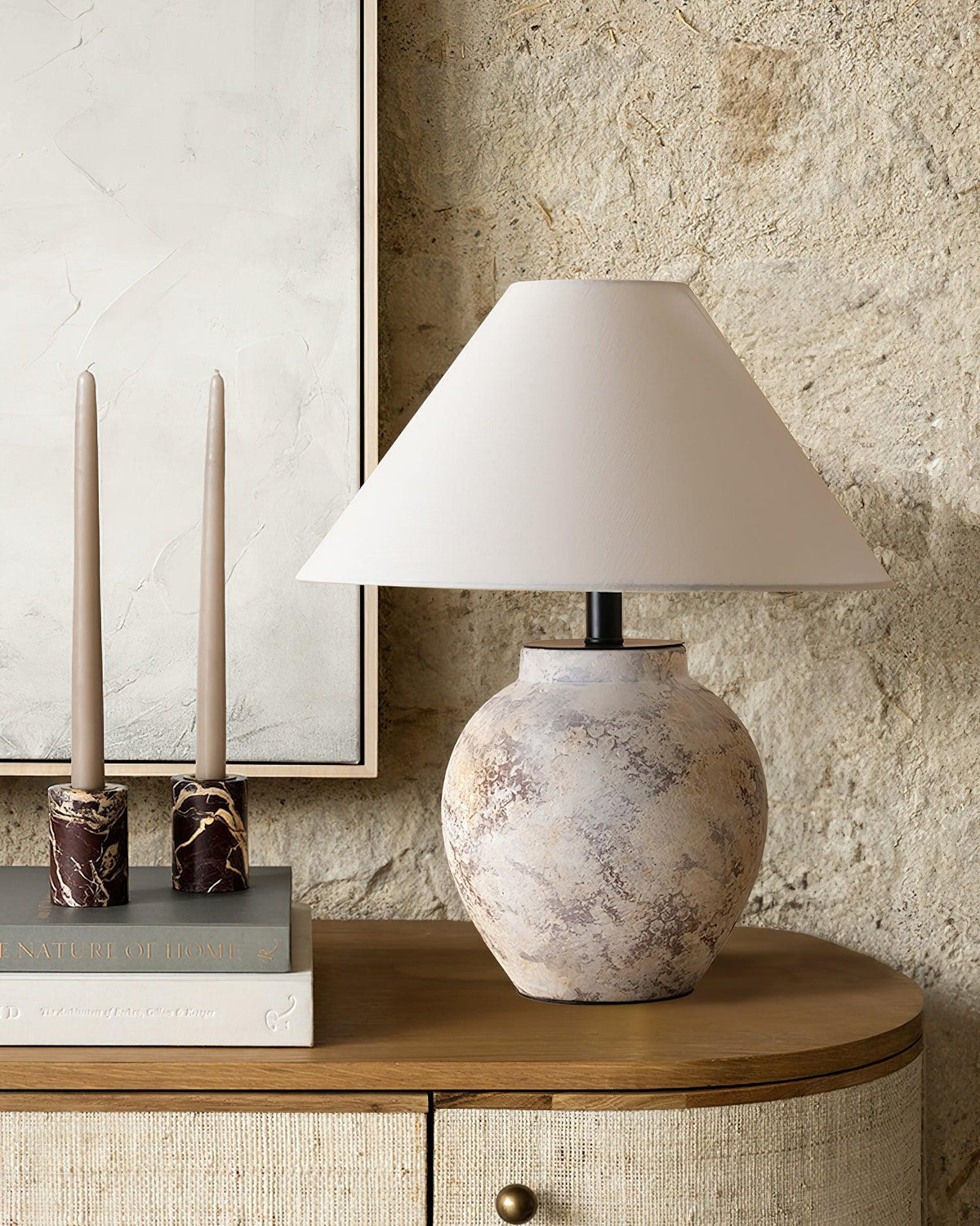 Sierra Clay Table Lamp 15.7"