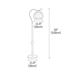 Silk Globe Floor Lamp 11.8"