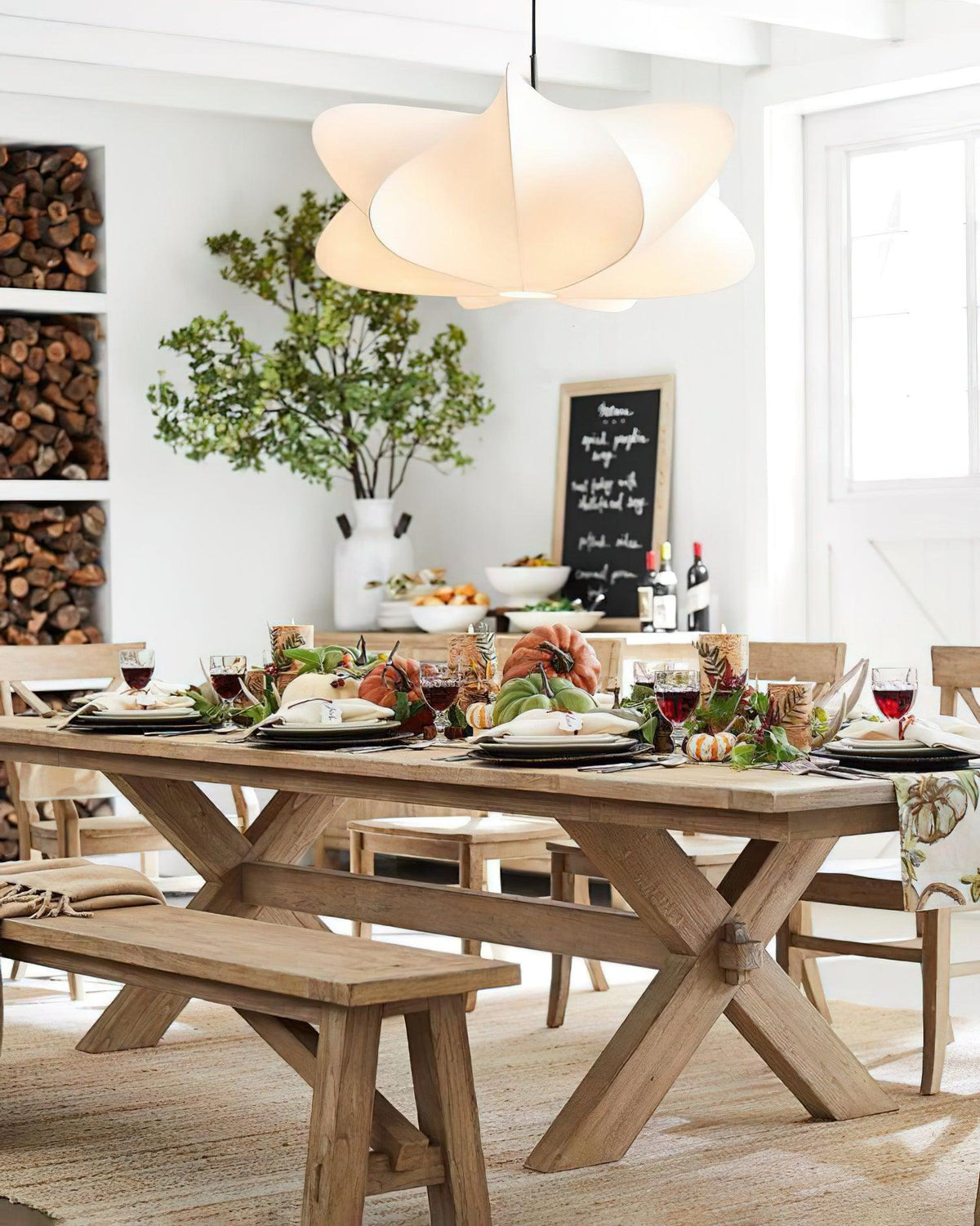 Silk Drum Pendant Light 19.7"