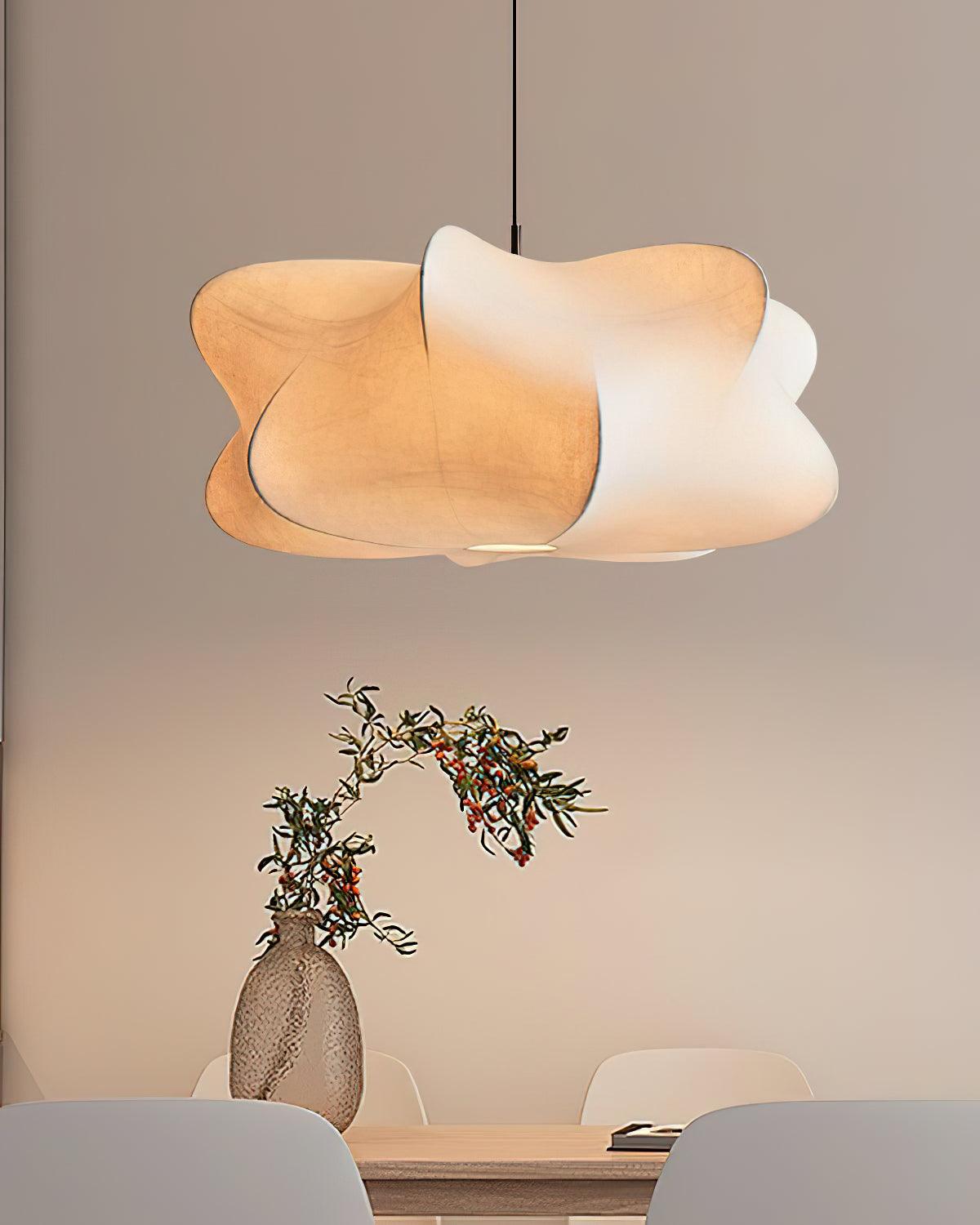 Silk Drum Pendant Light 19.7"