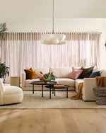 Silk Drum Pendant Light 19.7"