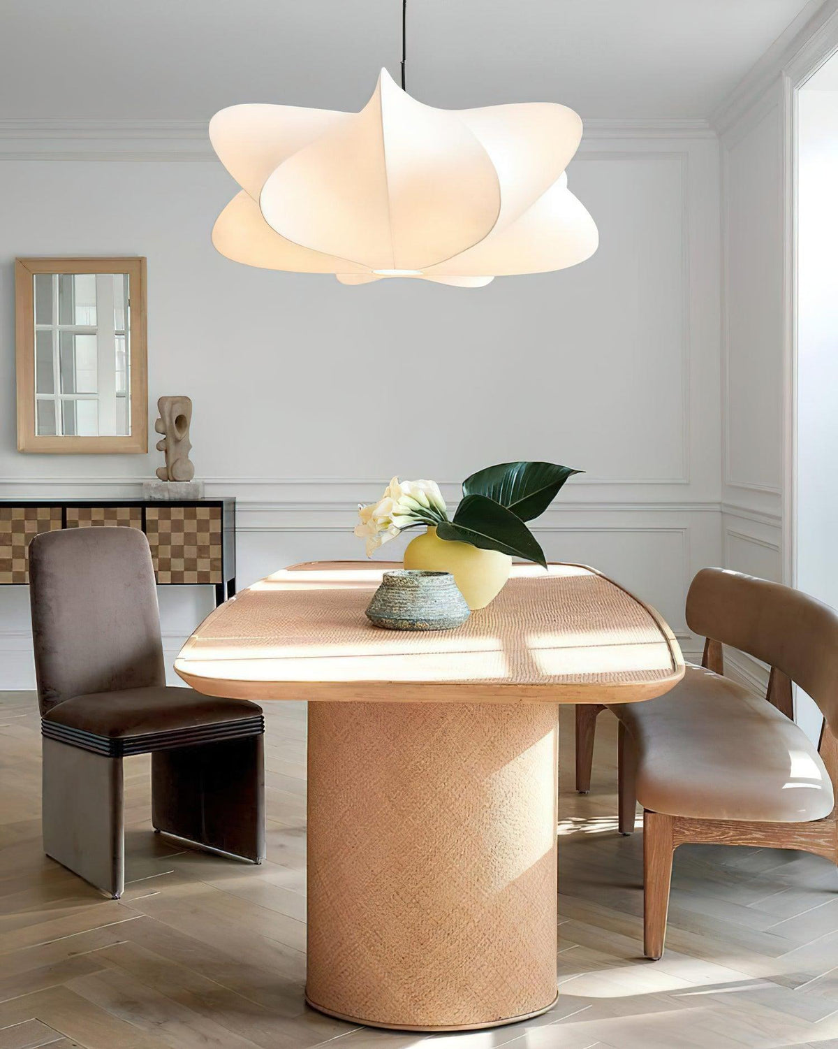 Silk Drum Pendant Light 19.7"