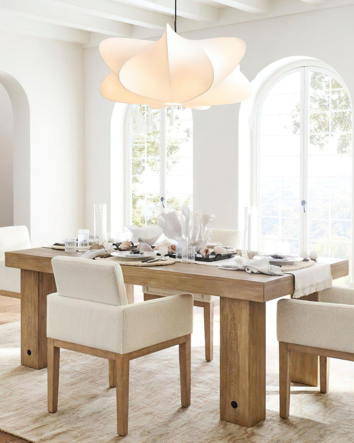 Silk Drum Pendant Light 19.7"