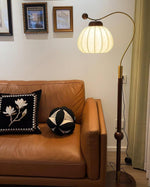 Silk Globe Floor Lamp 11.8"