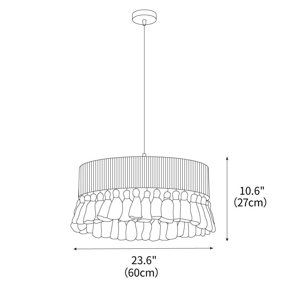 Small Bamboo Hat Pendant Lamp