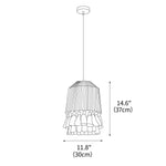 Small Bamboo Hat Pendant Lamp