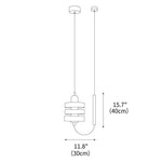 Small Nordic Glass Pendant Lamp 11.8"