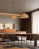 Small Bamboo Hat Pendant Lamp