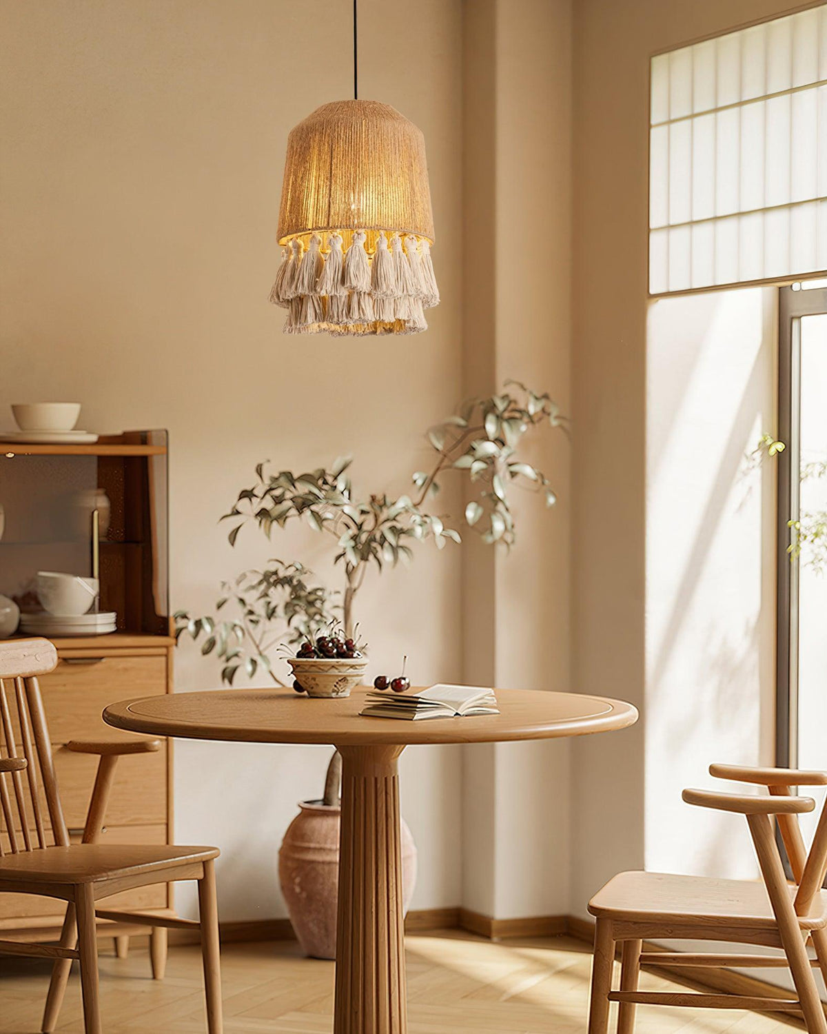 Small Bamboo Hat Pendant Lamp