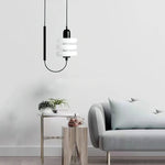 Small Nordic Glass Pendant Lamp 11.8"