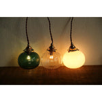 Small Retro Handmade Glass Pendant Light 5.1"