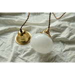 Small Retro Handmade Glass Pendant Light 5.1"