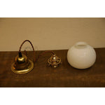 Small Retro Handmade Glass Pendant Light 5.1"