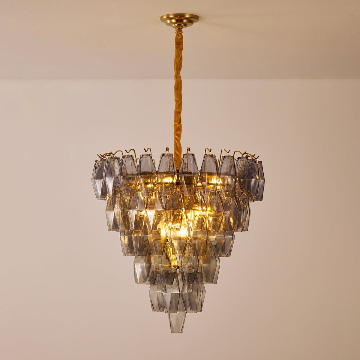 Smoke Gray Empire Chandelier