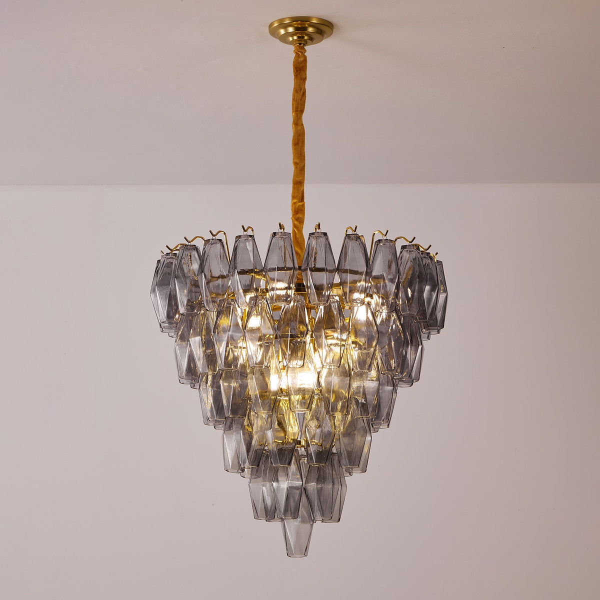 Smoke Gray Empire Chandelier