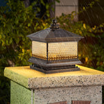 Diamond Solar Post Outdoor Light