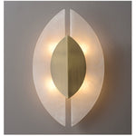 Solari Alabaster Leaf Sconce