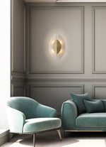 Solari Alabaster Leaf Sconce