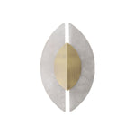 Solari Alabaster Leaf Sconce