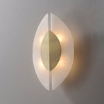Solari Alabaster Leaf Sconce