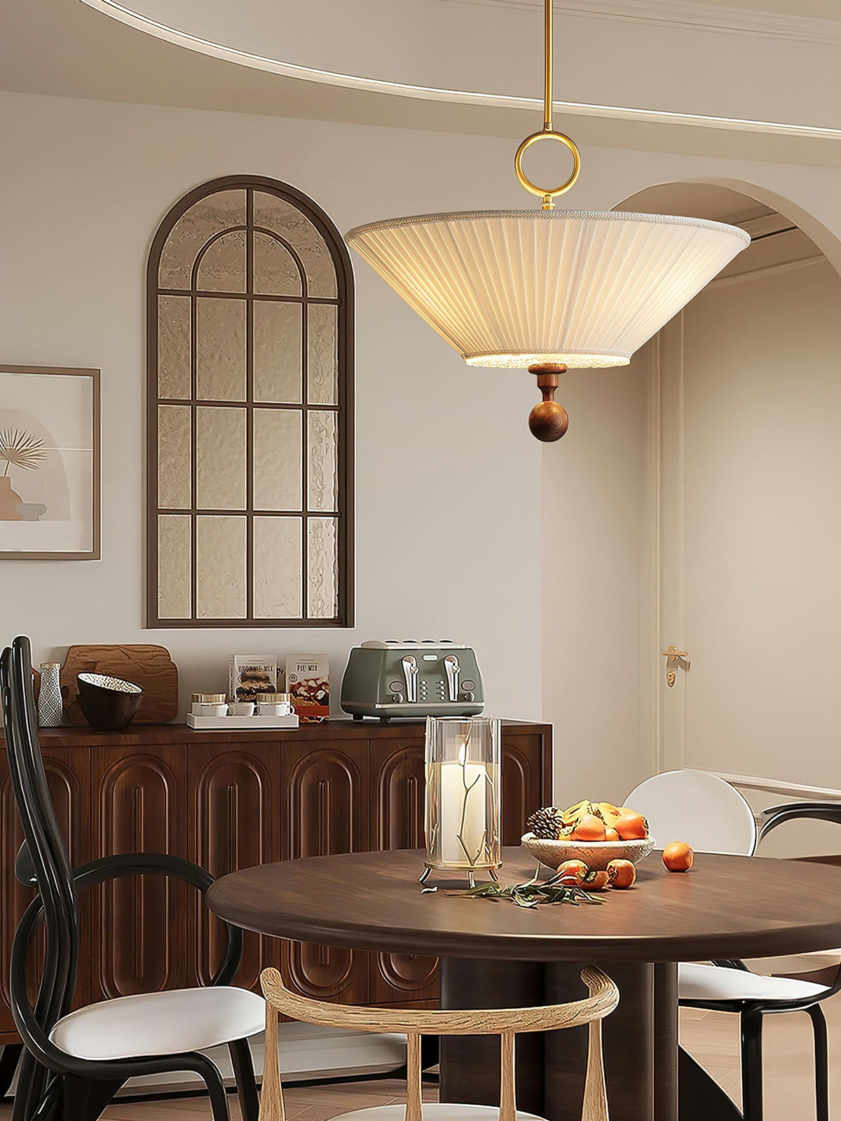 Solaria Pleated Pendant Light