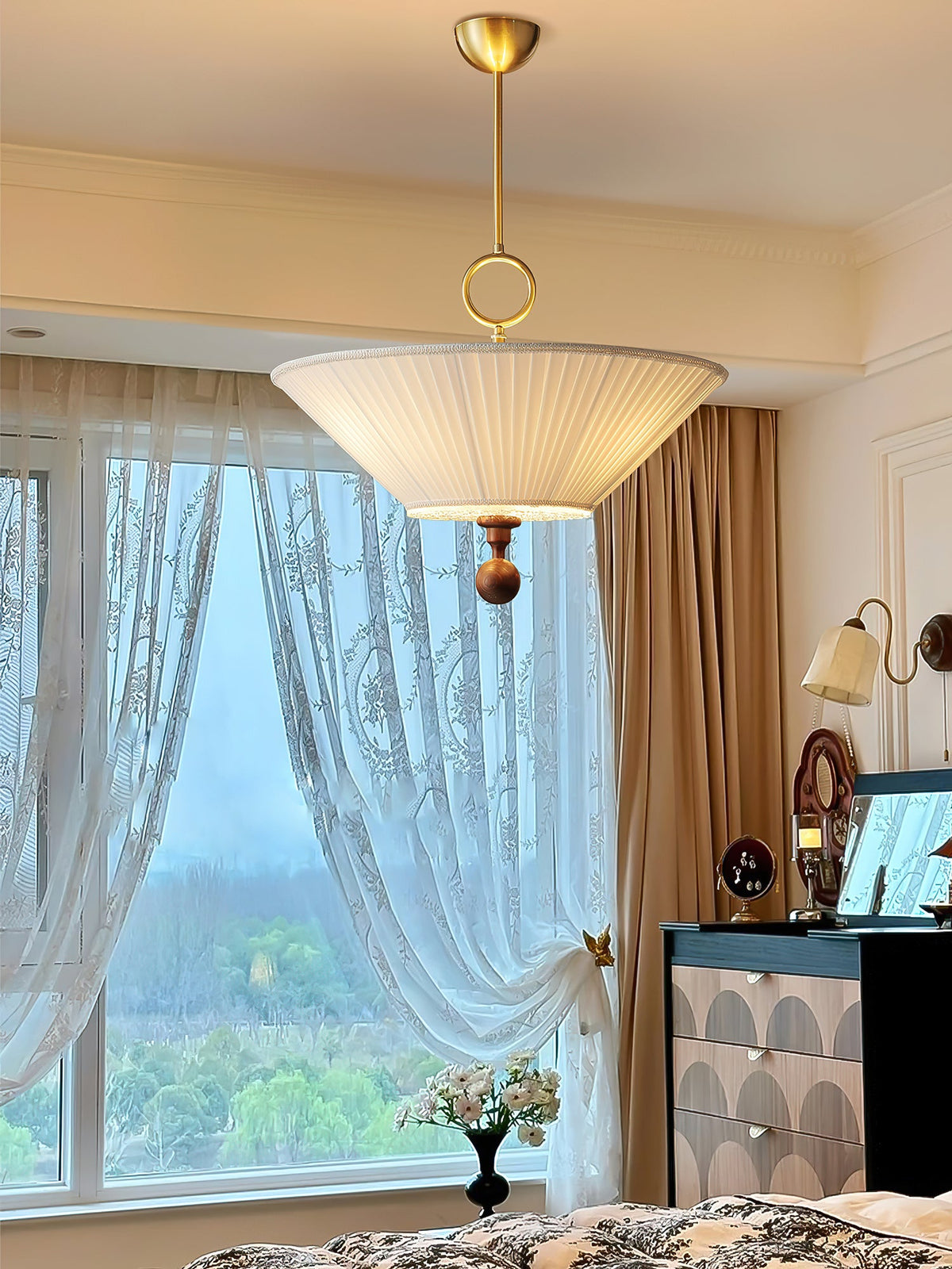 Solaria Pleated Pendant Light