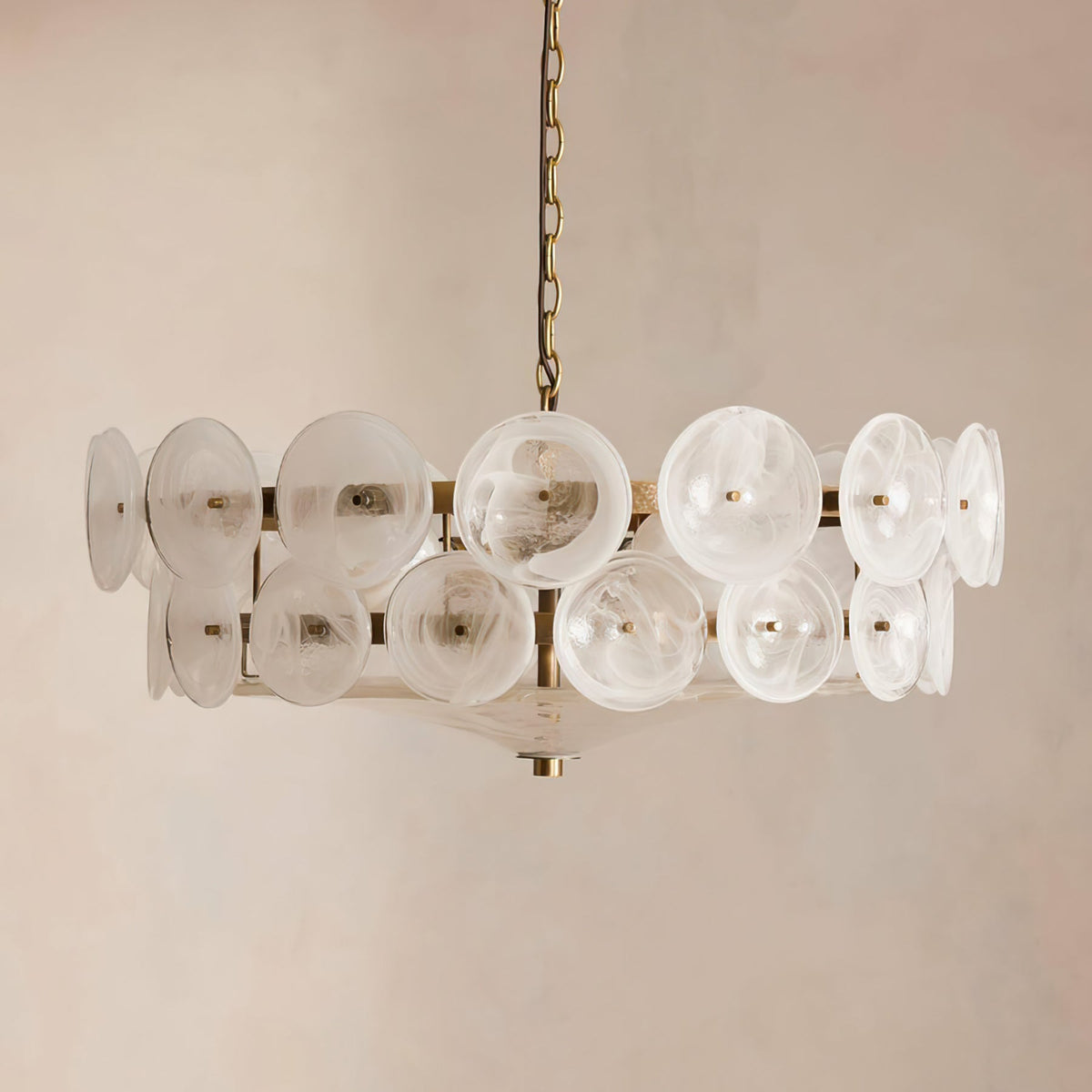 Solaris Disc Murano Chandelier