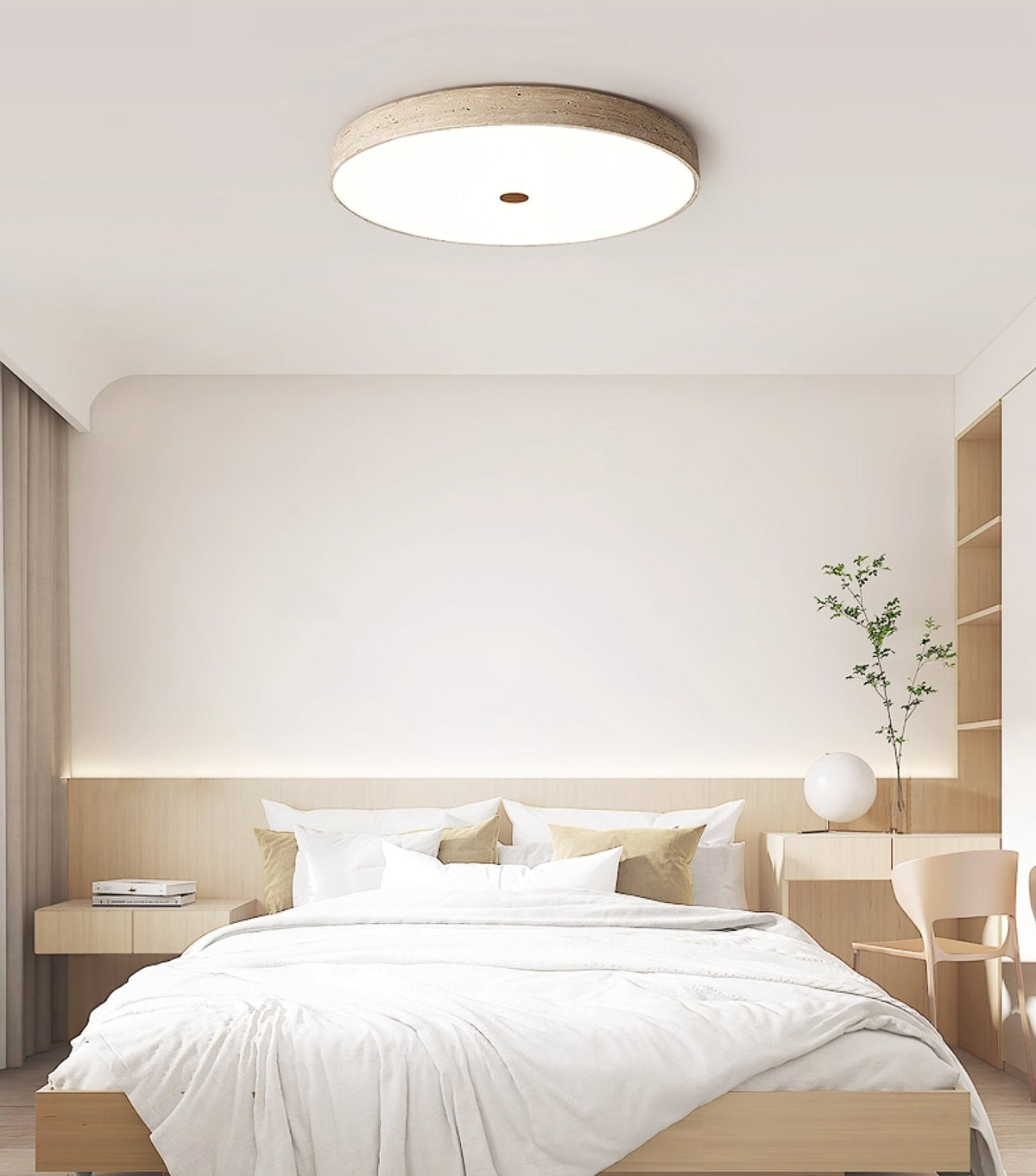 Solaro Travertine Ceiling Lamp
