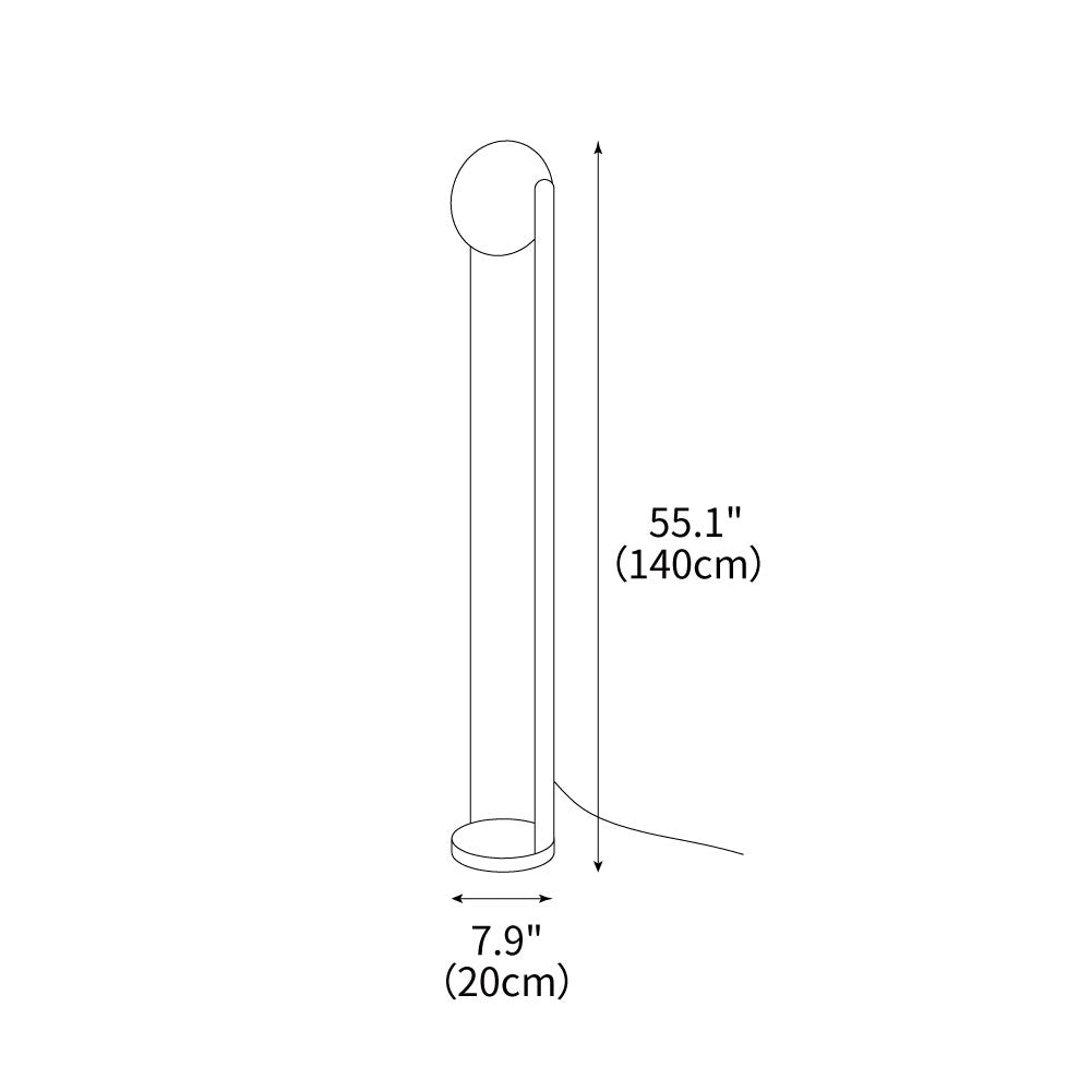 Solis Column Floor Lamp 7.9"