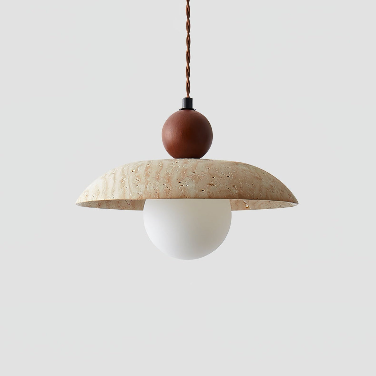 Soluna Travertine Pendant Light