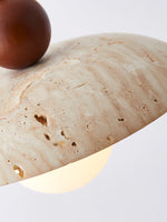 Soluna Travertine Pendant Light