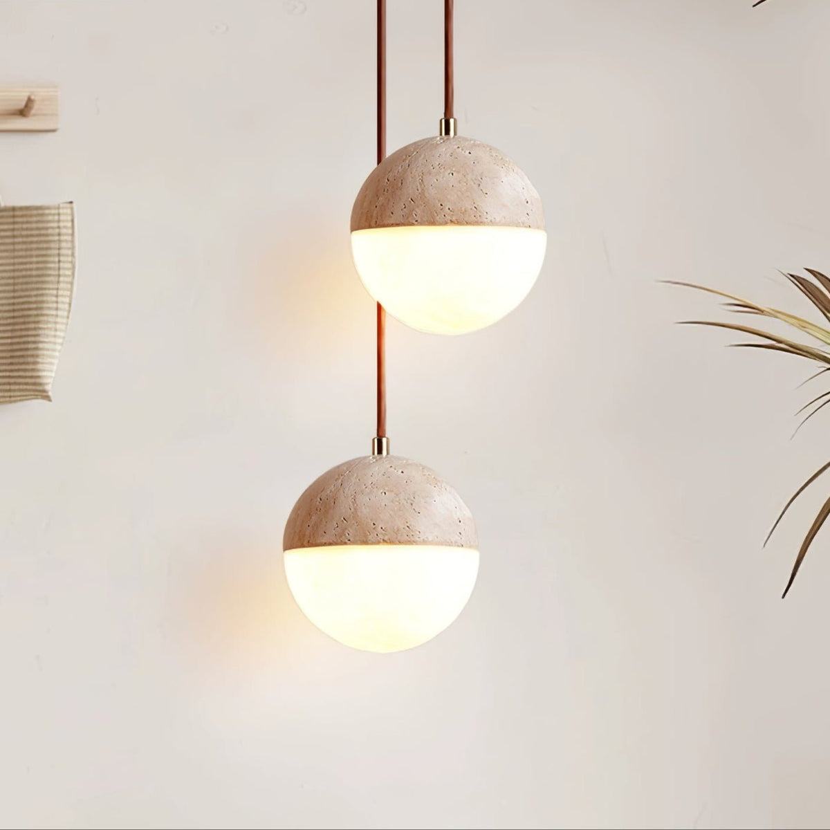 Soren Travertine Pendant Light