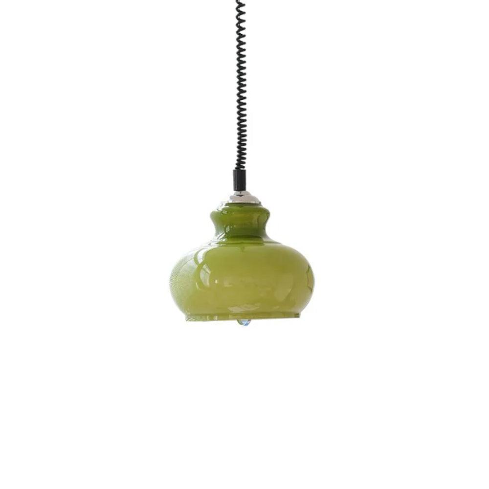 Space Age Glass Pendant Light 11.4"