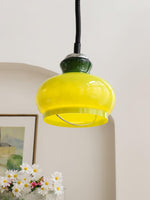 Space Age Glass Pendant Light 11.4"