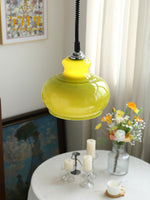 Space Age Glass Pendant Light 11.4"