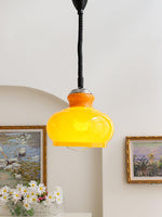 Space Age Glass Pendant Light 11.4"