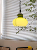 Space Age Glass Pendant Light 11.4"