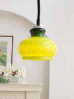 Space Age Glass Pendant Light 11.4"