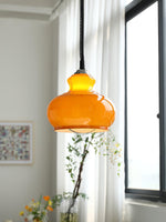 Space Age Glass Pendant Light 11.4"
