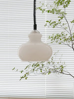 Space Age Glass Pendant Light 11.4"
