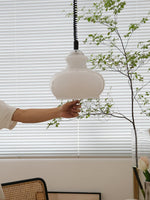 Space Age Glass Pendant Light 11.4"