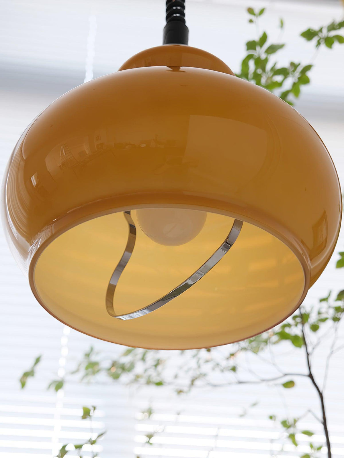 Space Age Glass Pendant Light 11.4"