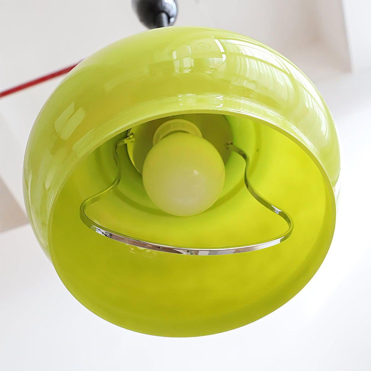 Space Age Glass Pendant Light 11.4"