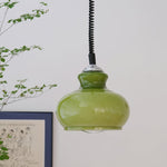 Space Age Glass Pendant Light 11.4"