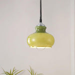 Space Age Glass Pendant Light 11.4"