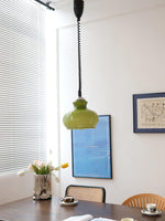 Space Age Glass Pendant Light 11.4"